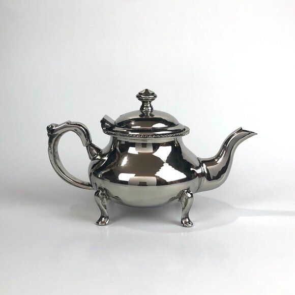 Vintage Moroccan Tea & Coffee Set 6-Piece Handmade in Fes Silver Plate - Picture 4 of 15